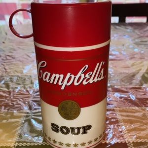 VTG Campbell's Soup Thermal Flask* 11.5 oz. 7" Soup-Can-Tainer* 1998